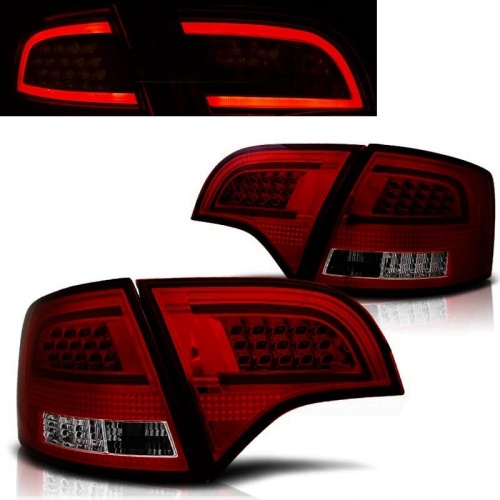 2 Feux LED AUDI A4 B7 avant 04-08 LED - cligno led - Fumé Rouge