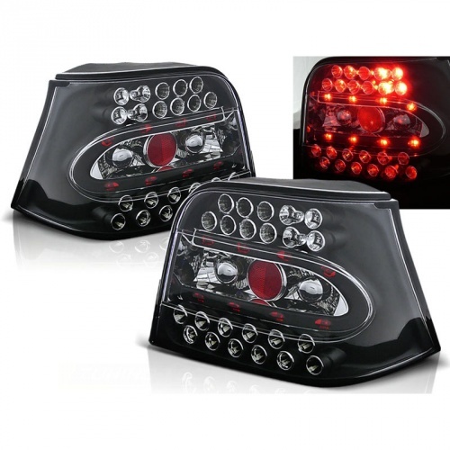 2 Feux arriere VW Golf 4 97-03 LED - Noir