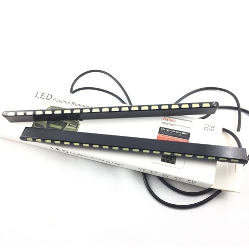 2 Feux de jour LED Slim 19cm - blanc xenon