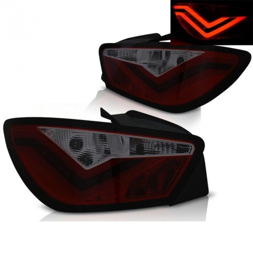2 Feux SEAT Ibiza 6J 08-12 - LED LTI - Rouge teinté