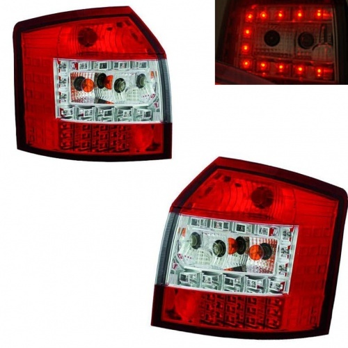 2 Feux arriere LED AUDI A4 (B6) 00-04 - avant - Rouge