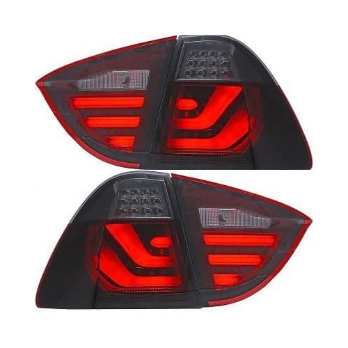 2 Feux arriere BMW Serie 3 E91 05-08 - LTI - Fumé - Rouge