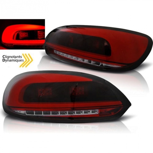 2 Feux arriere VW Scirocco 08-14 LED LTI - Rouge teinté - Dynamique