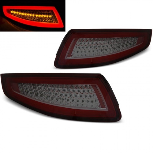 2 Feux pour Porsche 911 997 LED dynamiques - 04-09 - Rouge fumé