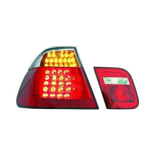2 Feux arriere BMW E46 Berline LED 98-01 - Rouge