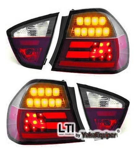 2 Feux arriere BMW Serie 3 E90 05-08 - LTI - Clair/Fumé
