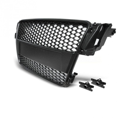 Grille calandre Audi A5 07-11 - look RS5 - Noir Mat