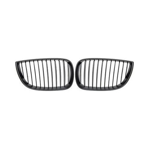 Grilles calandre BMW Serie 1 E81  E87 04-07 - Noir Mat