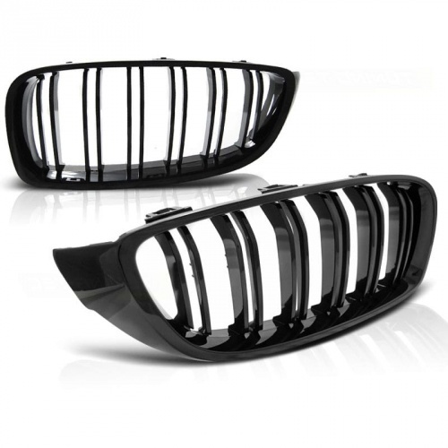 Grilles calandre BMW Serie 4 F32 F33 F36 look M4 - Noir