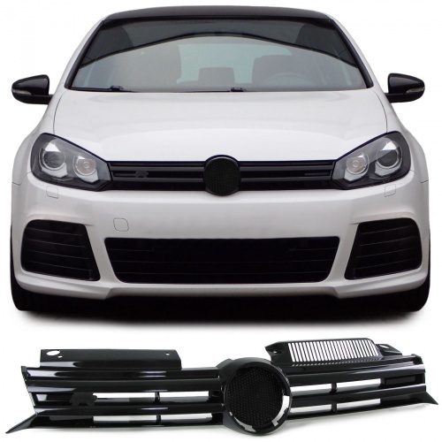 Grille calandre VW Golf 6 (VI) - look R - Noir