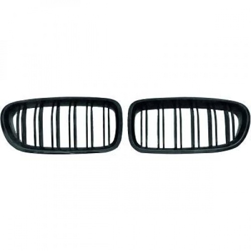 Grilles calandre BMW Serie 5 F10 F11 13-17 look M - Noir Brillant