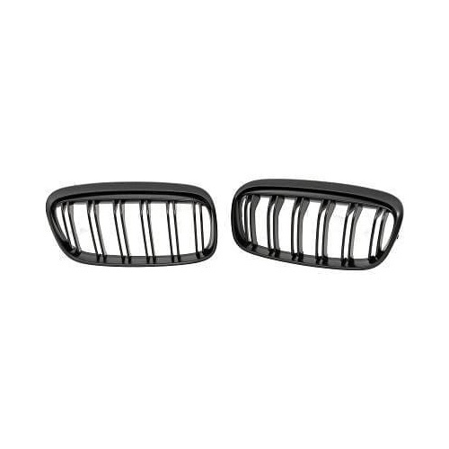 Grilles calandre BMW Serie 2 F45 F46 - Noir mat look M