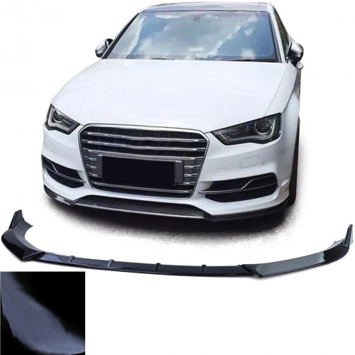 Spoiler lame avant - AUDI A3 8V sline 12-16 - upgrade sport - noir