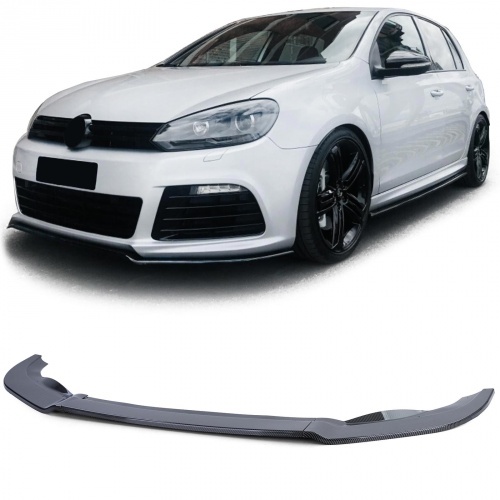 Spoiler lame avant VW Golf 6 (VI) look carbone pour pare choc R20