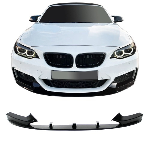 Spoiler lame pare choc - BMW Serie 2 F22 F23 13-20 - mperf - noir brillant