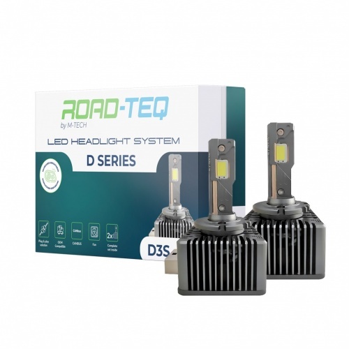 2 ampoules ROAD-TEQ LED D3S conversion xenon 6000K - 35W - plug&play