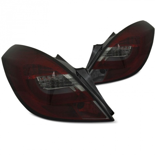 2 Feux arriere Opel Corsa D 3P 06-14 - Rouge teinte