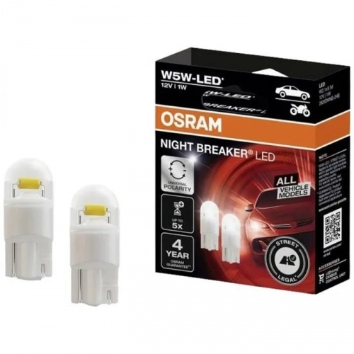 2 ampoules OSRAM LED W5W nighbreaker 1W 12V homologue