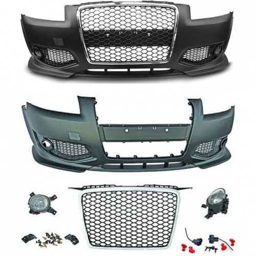 Pare choc avant AUDI A3 05-08 Look RS3 - Chrome