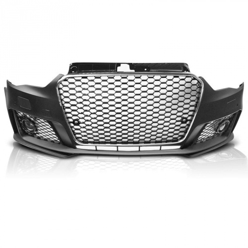 Pare choc avant AUDI A3 8V 12-16 - Look RS3 - Noir chrome AB - PDC