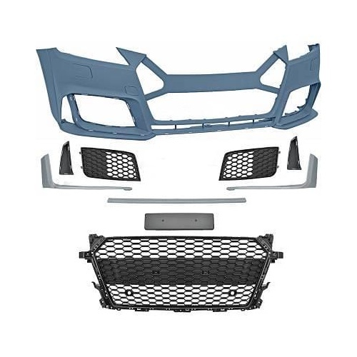 Pare choc avant AUDI TT 8S 14-19 Look TTRS - Noir