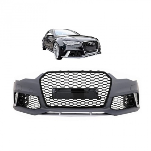 Pare choc avant AUDI A6 C7 11-14 - Look RS6 - Noir
