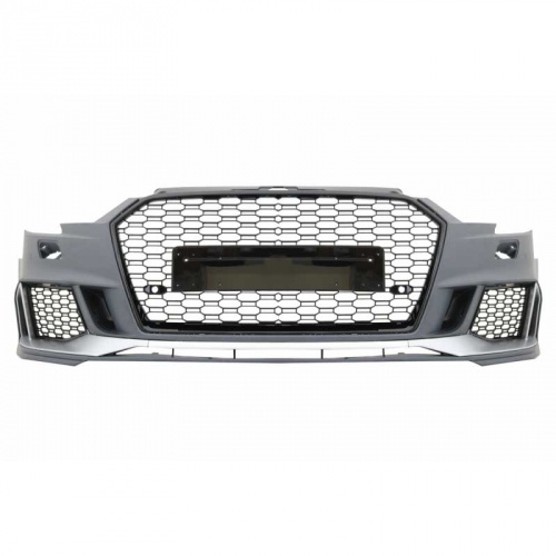 Pare choc avant AUDI A3 8V berline facelift 16-19 - Look RS3 - Noir Alu - PDC