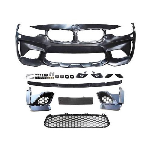 Pare choc avant BMW Serie 3 F30 F31 look M2 11-18 - avec lave phare