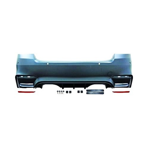 Pare choc arriere BMW Serie 3 E92 E93 06-13 look M4 double - PDC
