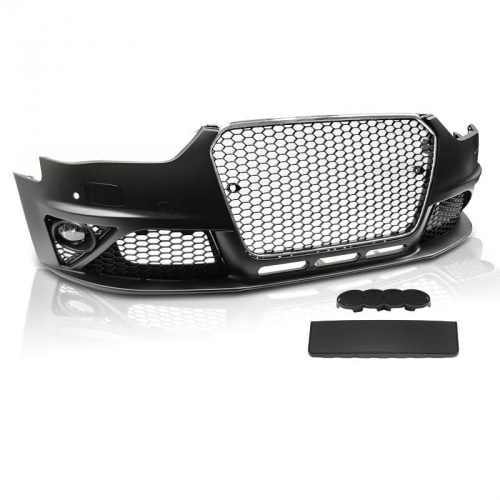 Pare choc avant AUDI A4 B8 facelift 11-15 - Look RS4 - Noir chrome - PDC