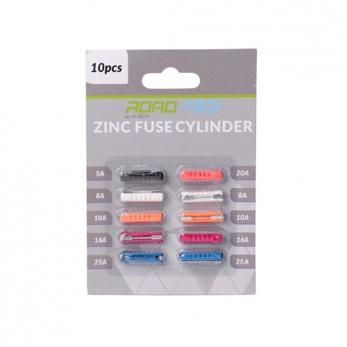 Fusibles en zinc - lot de 10 pieces (5A, 8A, 10A, 16A, 20A, 25A)