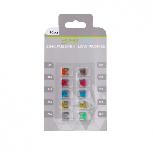 Fusibles Mini Low - lot de 10 pieces (5A, 7,5A, 10A, 15A, 20A, 25A, 30A)