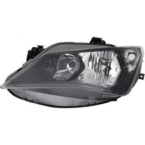 Phare gauche conducteur SEAT Ibiza 6J H7 - 12-15 - Noir