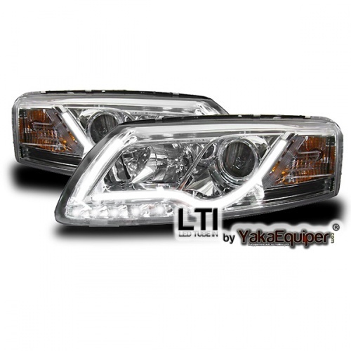 2 Phares avant AUDI A6 (4F) Xenon - LTI - Chrome