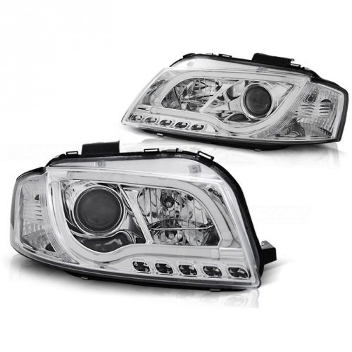 2 Phares avant AUDI A3 (8P) - LTI R87- Chrome