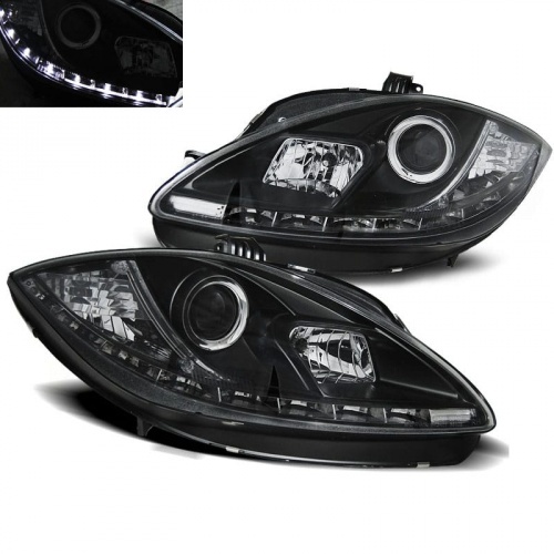 2 Phares SEAT Leon Altea 1P1 09-13 - Devil LED - Noir