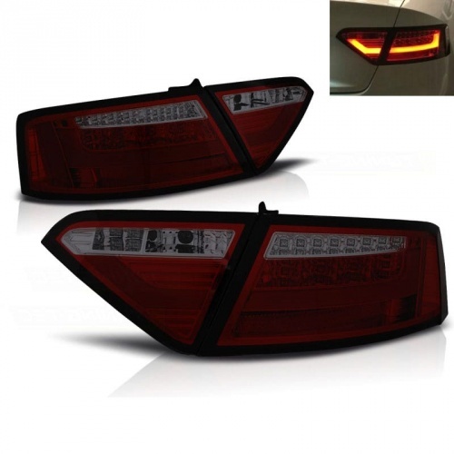 2 Feux LED Audi A5 2007-09 - Fume/Rouge