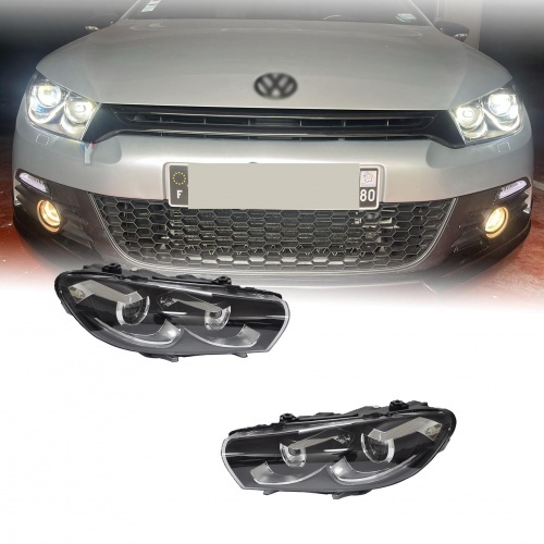 2 Phares fullLED avant VW Scirocco xenon 08-14  - Noir