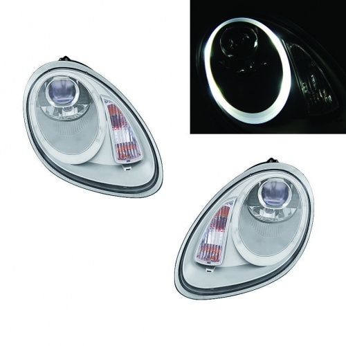 2 Phares Porsche Boxster Angel Eye 04-08 - Gris