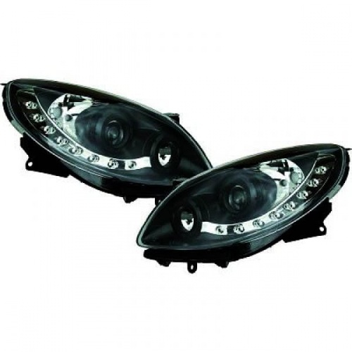 2 Phares avant devil eyes Renault Twingo 2 07-11 - Noir