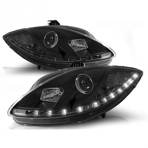 2 Phares SEAT Leon 2 - 05-09 - Devil LED - Noir