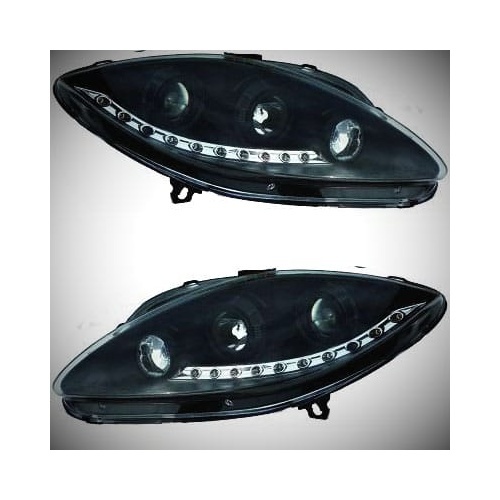 2 Phares SEAT Leon 2 - 05-09 - Devil LED - Noir