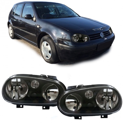 2 Phares Volkswagen GOLF 4 Design - Noir