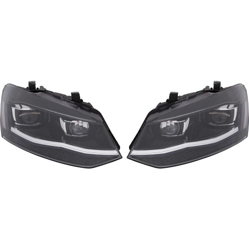 2 Phares avant VW Polo 6R 6C 09-17 - fullLED look R - noir