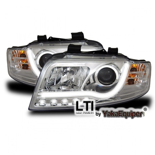 2 Phares avant AUDI A4 (B6) - LTI - Chrome