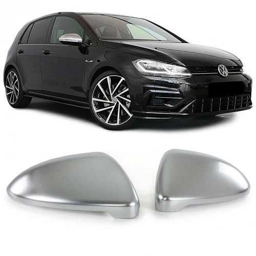 Coques retroviseur Chrome Mat pour VW GOLF 7 12-21 look R