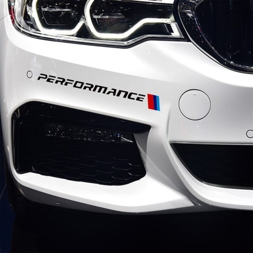 Lot de 2 stickers pour BMW sport noir 26cm ///