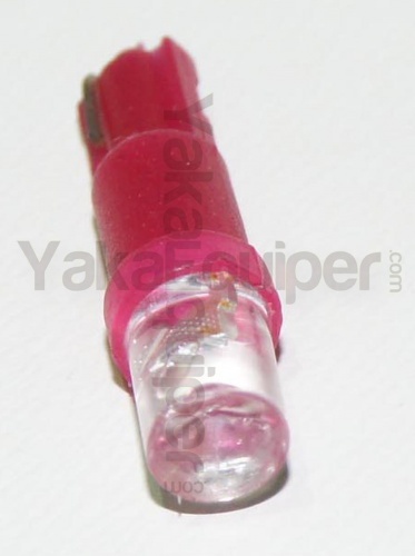 Ampoule T5 LED - Culot W1.2W - Rouge