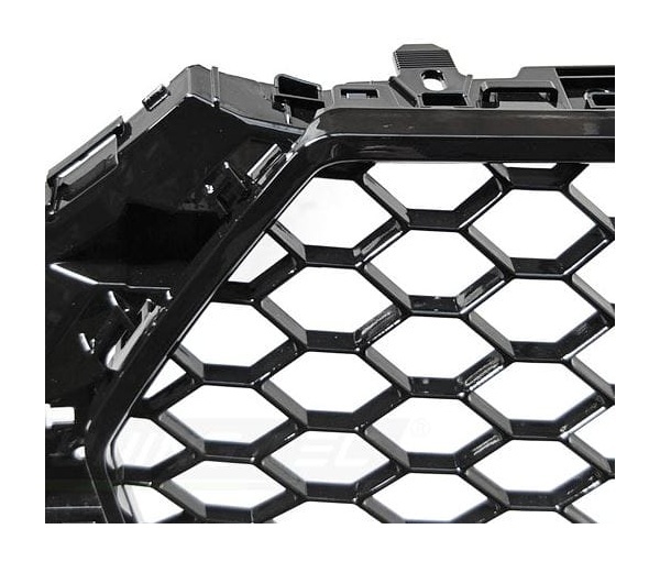 Grille calandre Audi A4 B9 modele 15-19 - look RS - Noir Brillant