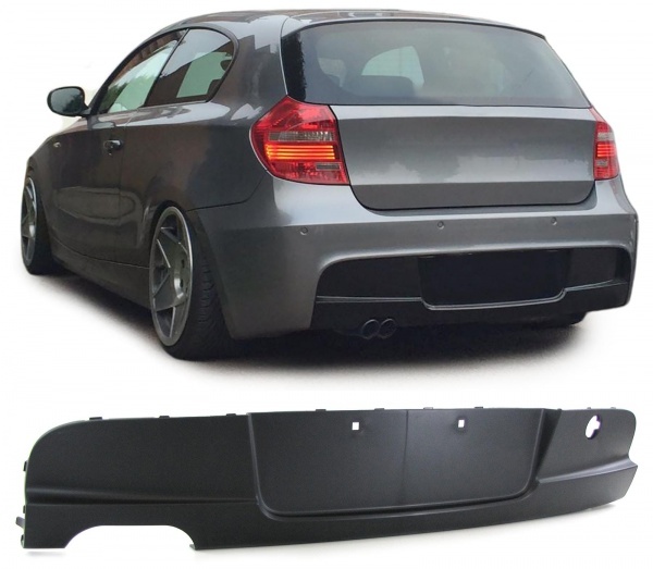 Diffuseur arriere BMW serie 1 E87 simple sortie double